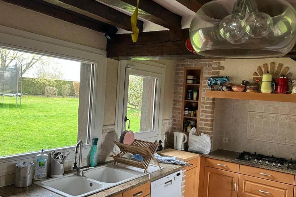 Chaumiere De Charme Cosy Villa Saint-Éloi-de-Fourques Exteriör bild